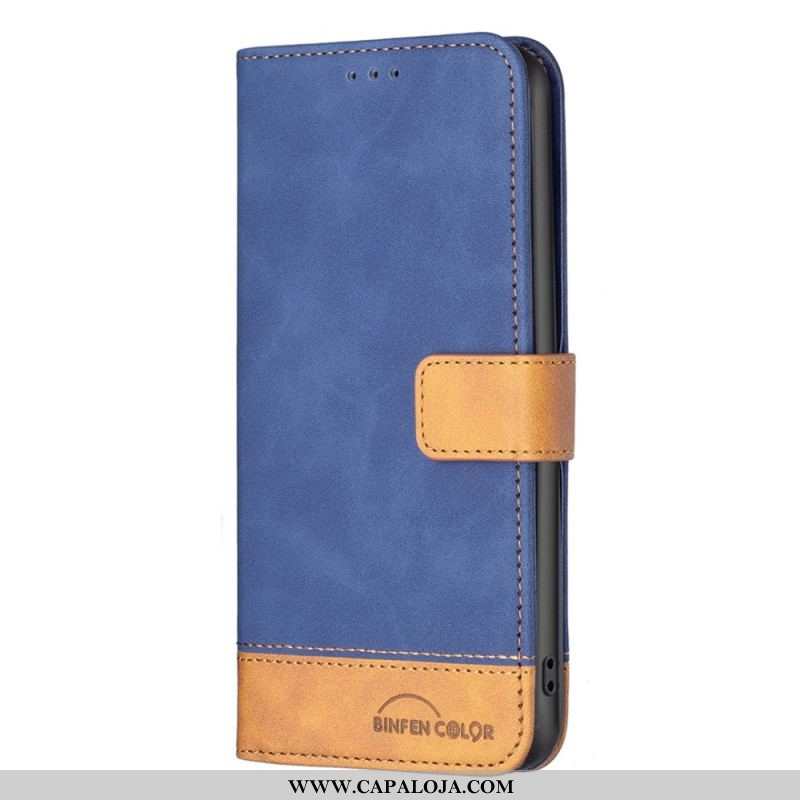 Capa Folio Para Samsung Galaxy S23 5G Binfen Color Bicolor