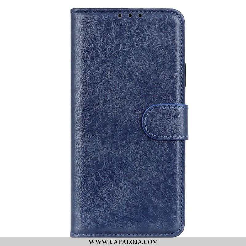 Capa Folio Para Samsung Galaxy S23 5G Couro Sintético Texturizado