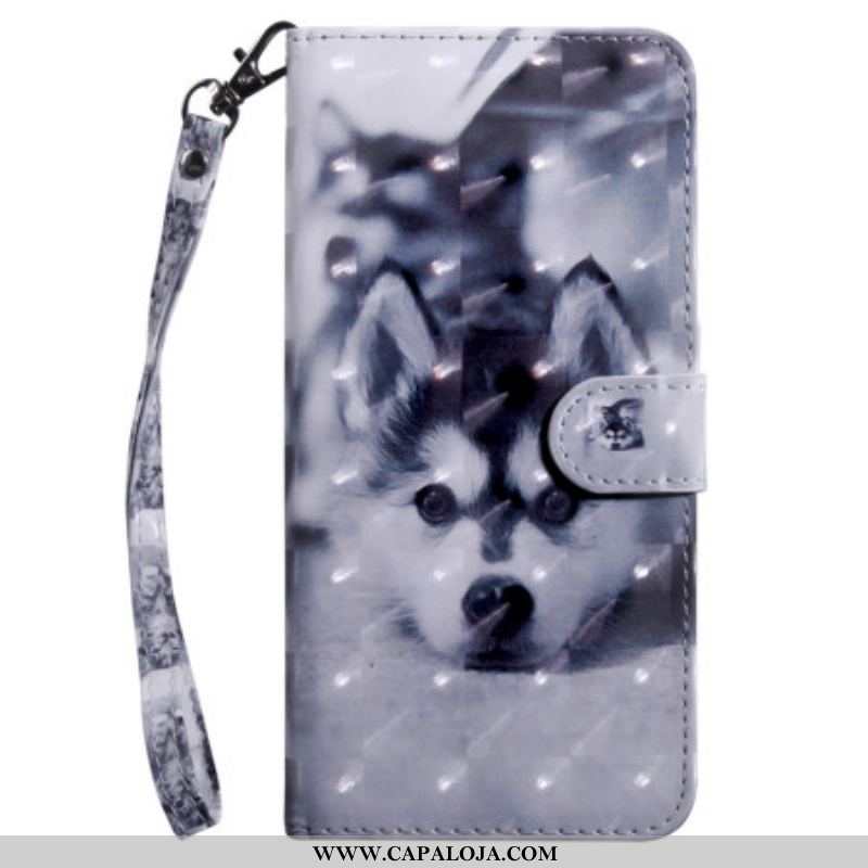 Capa Folio Para Samsung Galaxy S23 5G De Cordão Tanga Husky