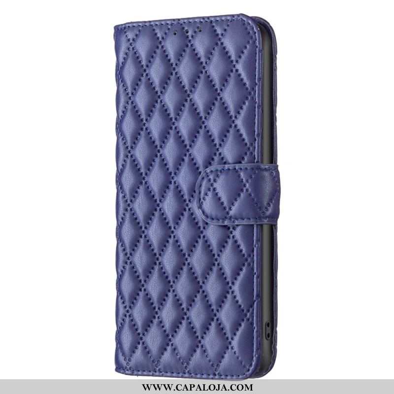 Capa Folio Para Samsung Galaxy S23 Plus 5G Acolchoado Binfen Color