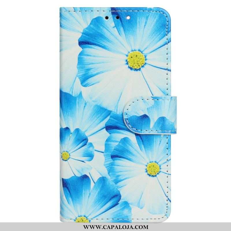 Capa Folio Para Samsung Galaxy S23 Ultra 5G Flores