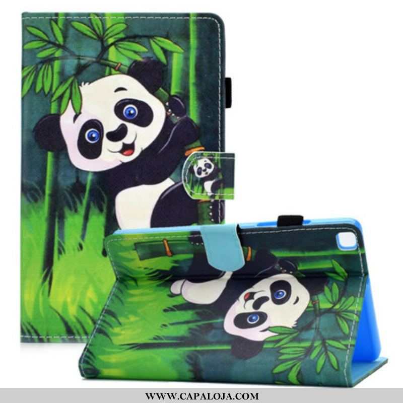 Capa Folio Para Samsung Galaxy Tab A7 Lite Panda