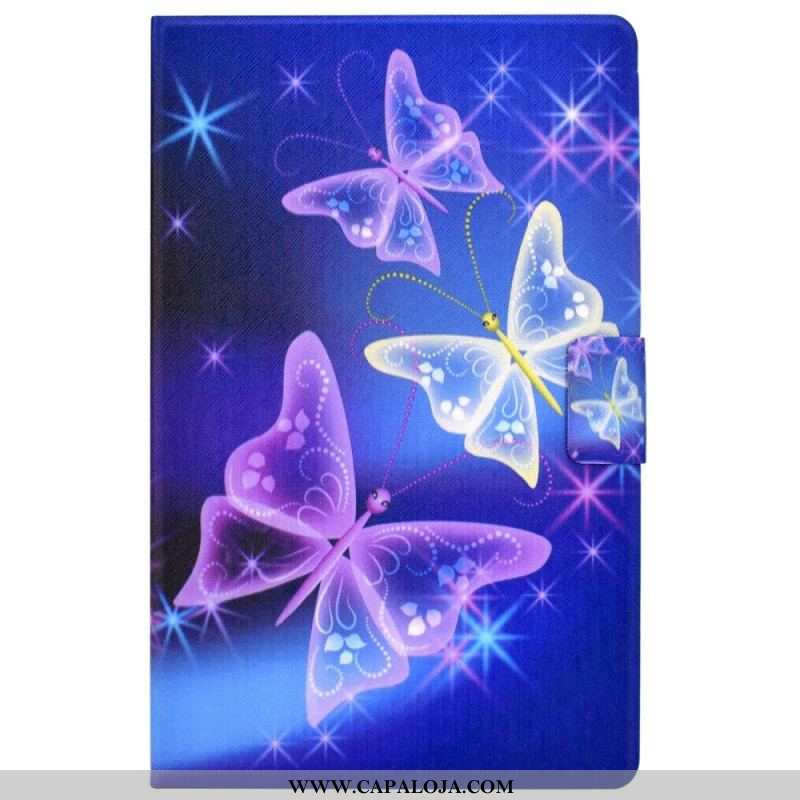 Capa Folio Para Samsung Galaxy Tab A8 (2021) Fada Borboleta