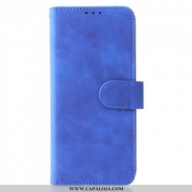 Capa Folio Para Samsung Galaxy Z Fold 3 5G Toque De Pele