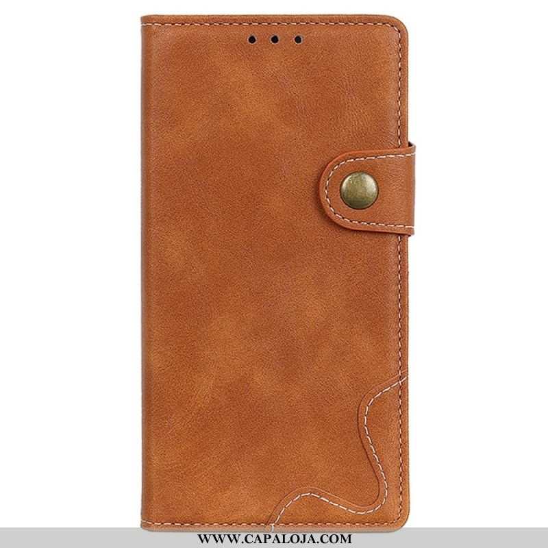 Capa Folio Para Sony Xperia 1 IV Desenho De Costura