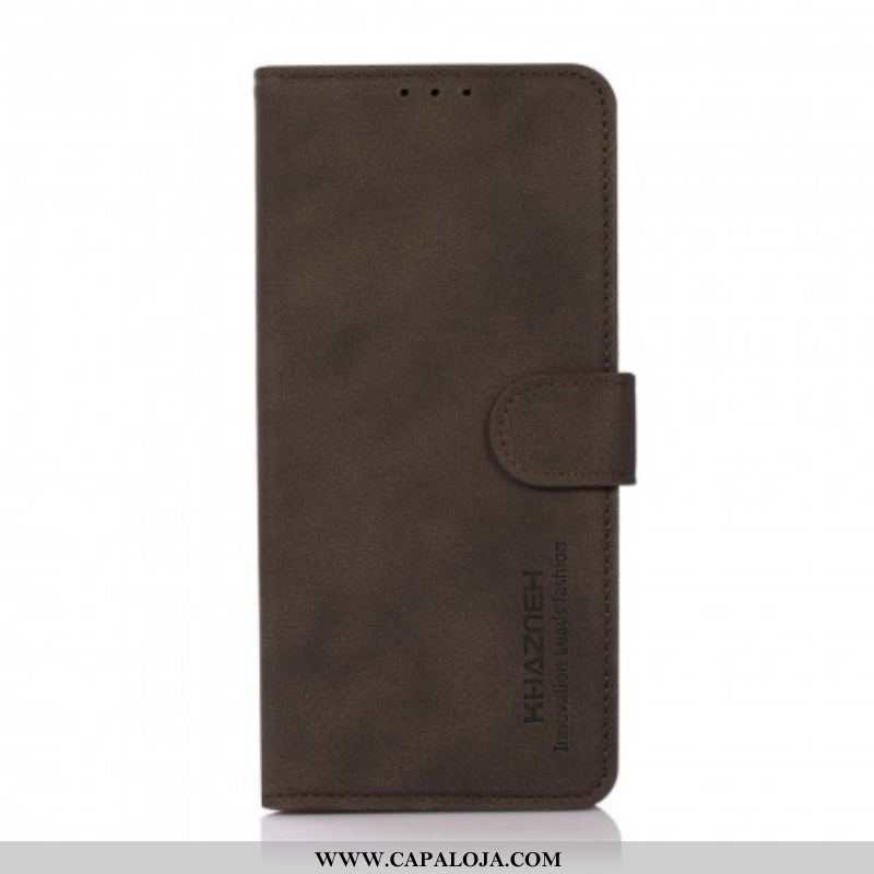 Capa Folio Para Sony Xperia 5 III Khazneh Moda Efeito Couro