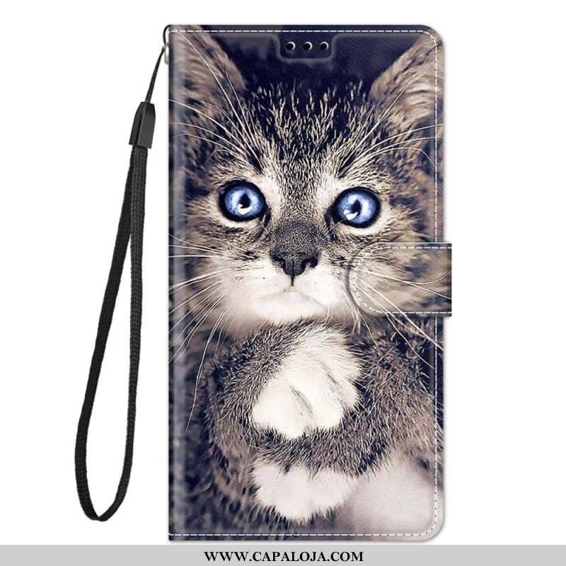 Capa Folio Para Xiaomi 12 / 12X De Cordão Gatos Gatos Thong Cats