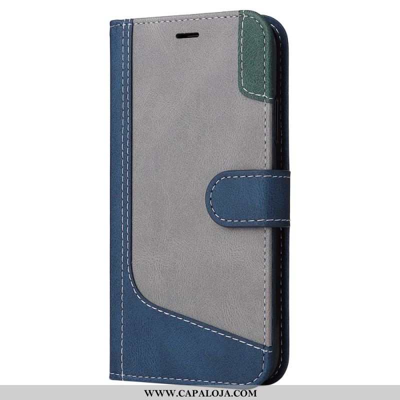 Capa Folio Para Xiaomi 12T / 12T Pro De Cordão Cinta Tricolor