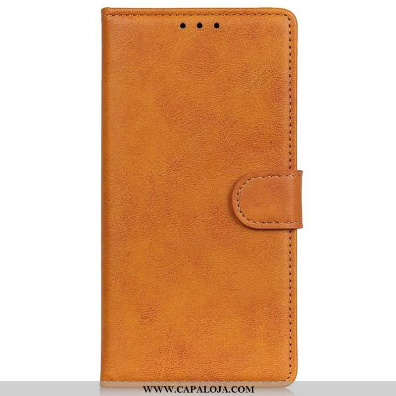 Capa Folio Para Xiaomi 13 Pro Couro Sintético Fosco