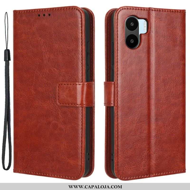 Capa Folio Para Xiaomi Redmi A1 Couro Falso Chamativo