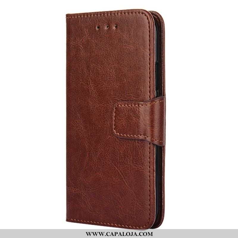 Capa Folio Para Xiaomi Redmi Note 11 Pro / 11 Pro 5G Couro Sintético Retrô