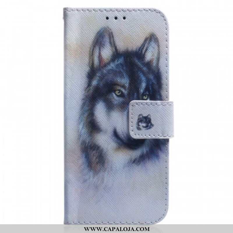 Capa Folio Para Xiaomi Redmi Note 11 Pro / 11 Pro 5G Olhar Canino