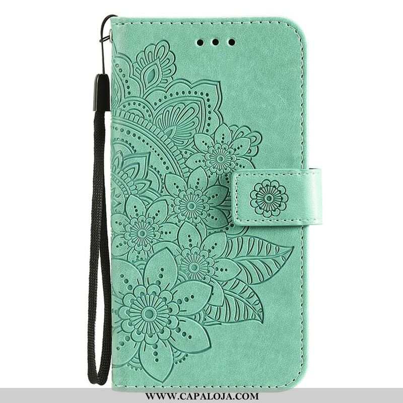 Capa Folio Para iPhone 13 Pro Estampa Floral