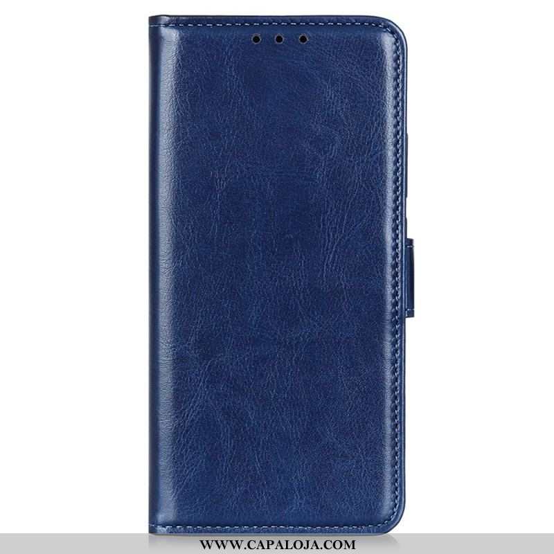 Capa Folio Para iPhone 14 Pro Max Couro Envernizado Falso