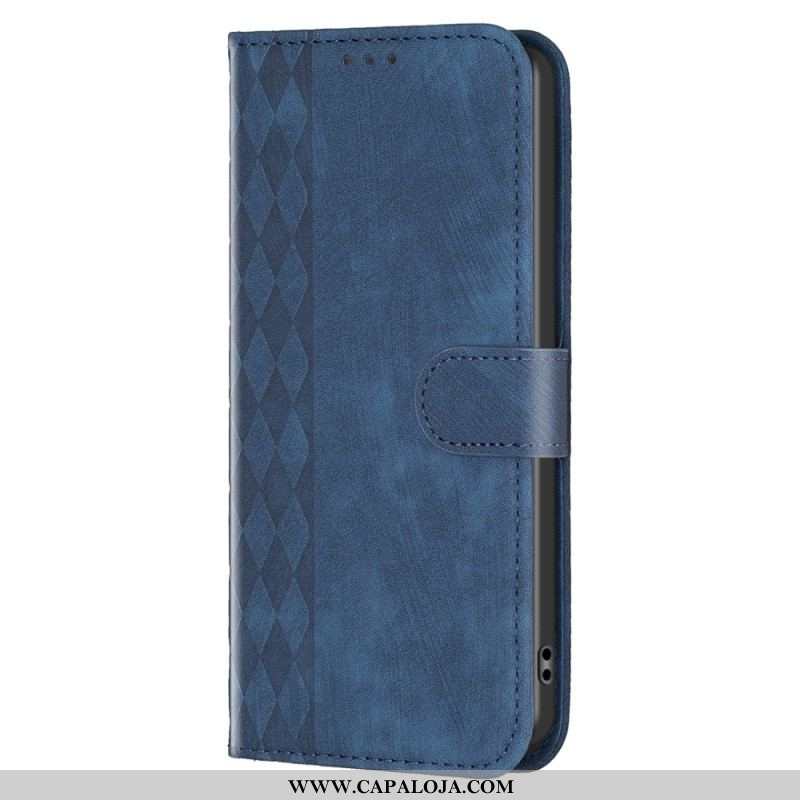 Capa Folio Para iPhone 15 Plus Estilo Vintage