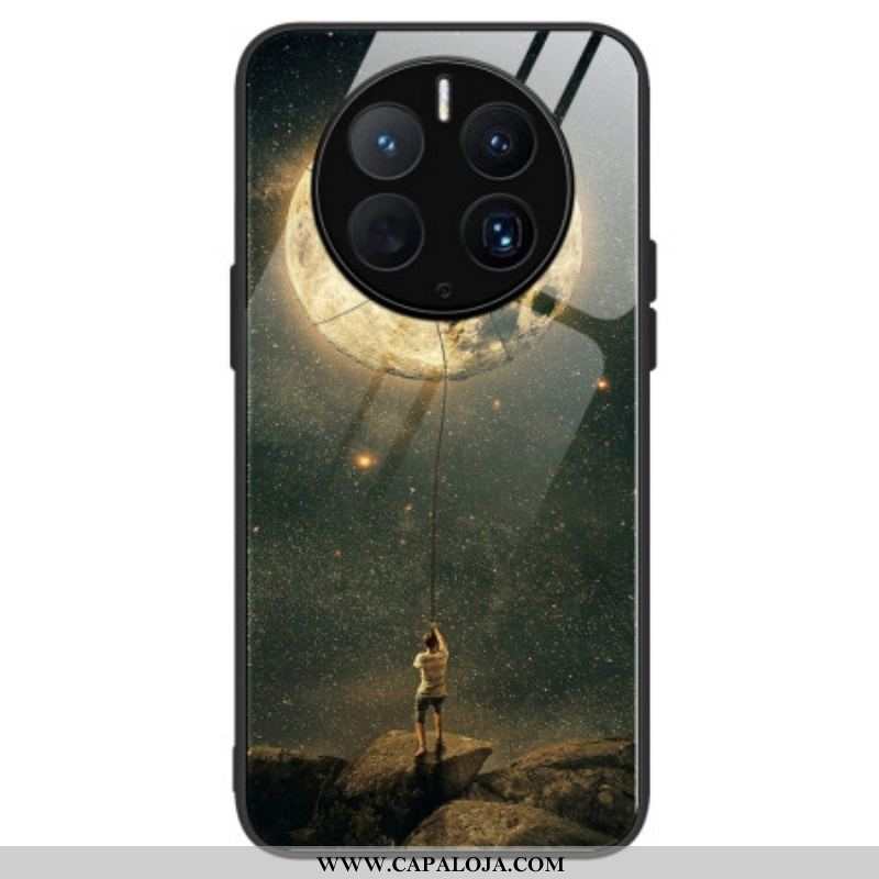 Capa Para Huawei Mate 50 Pro Vidro Temperado Do Homem Da Lua