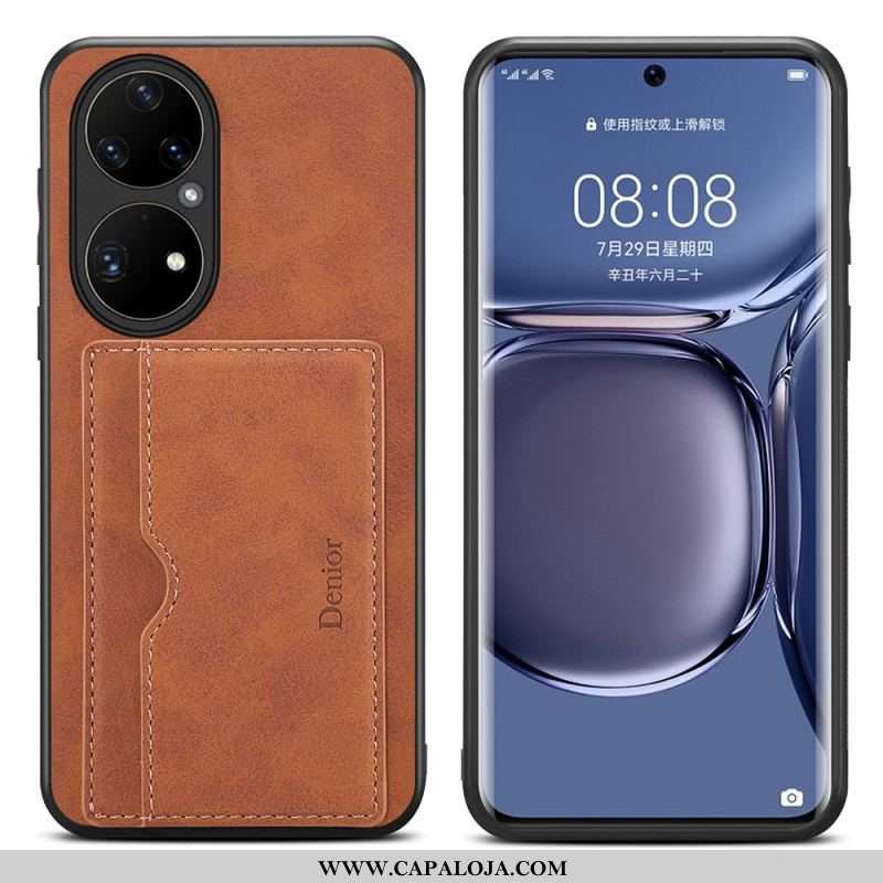 Capa Para Huawei P50 Pro Titular Do Cartão Negativo