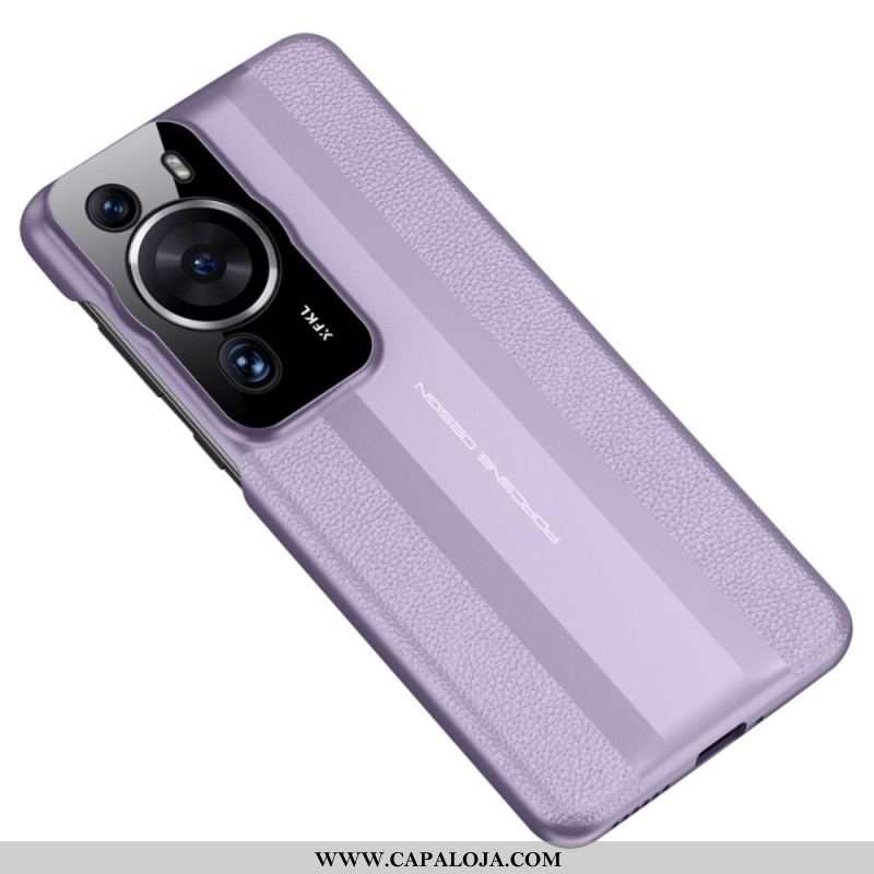 Capa Para Huawei P60 Pro Couro Genuíno