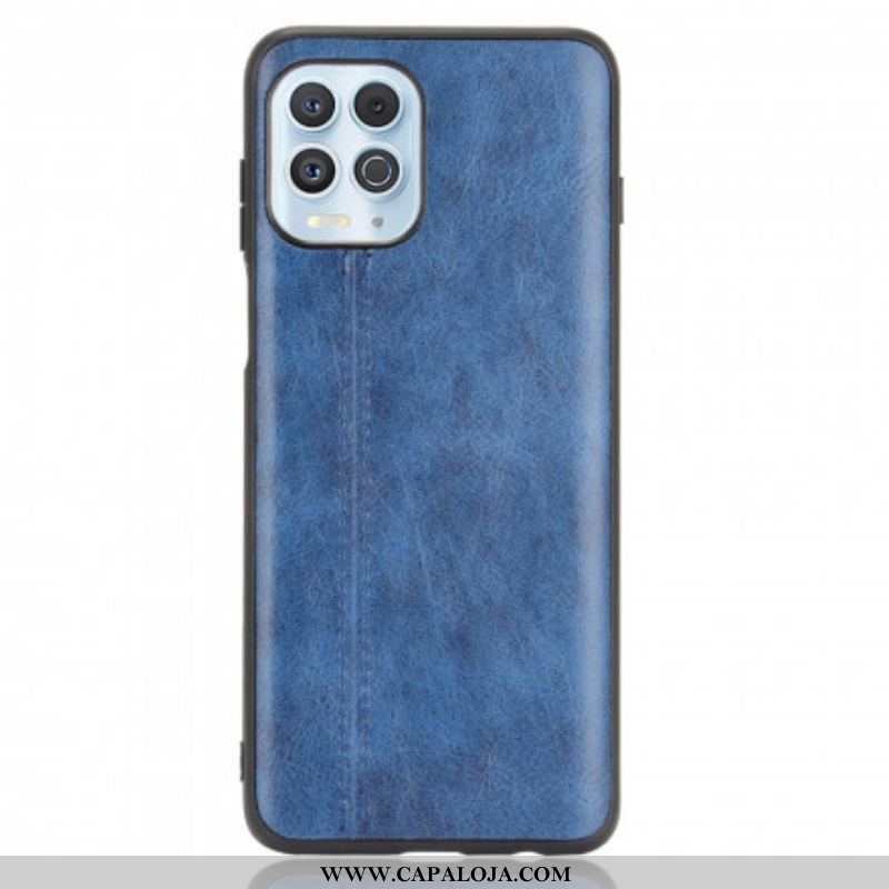 Capa Para Moto G100 Efeito Couro Couture