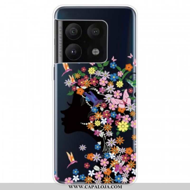 Capa Para OnePlus 10 Pro 5G Linda Cabeça De Flor