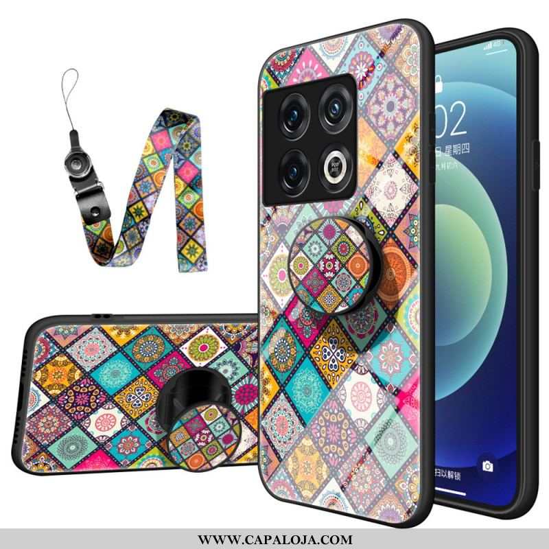 Capa Para OnePlus 10 Pro 5G Suporte Magnético Patchwork