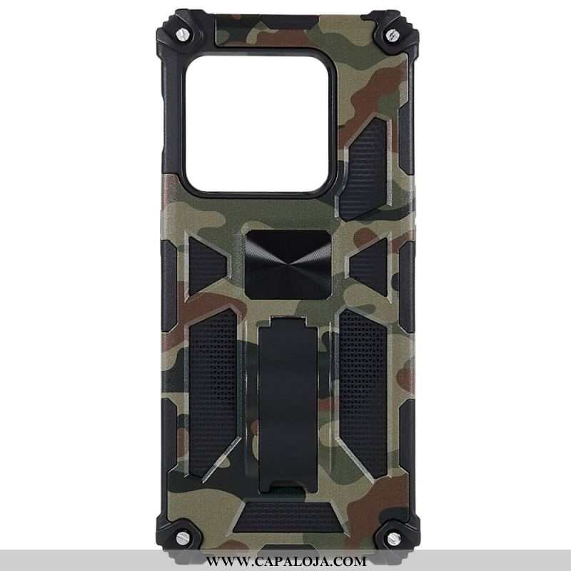 Capa Para OnePlus 10 Pro 5G Suporte Removível De Camuflagem