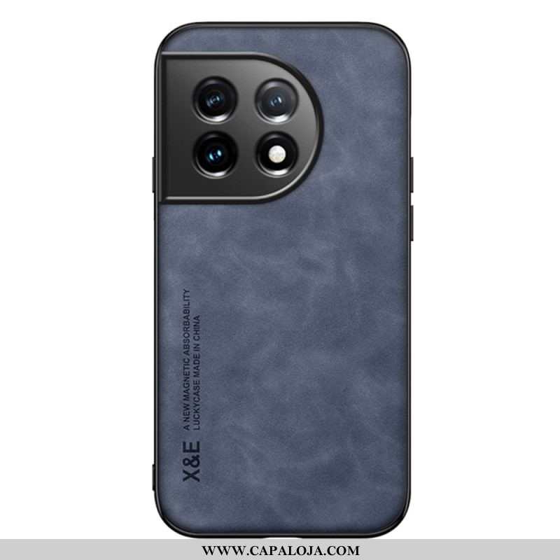 Capa Para OnePlus 11 5G Couro Efeito Couro X&e