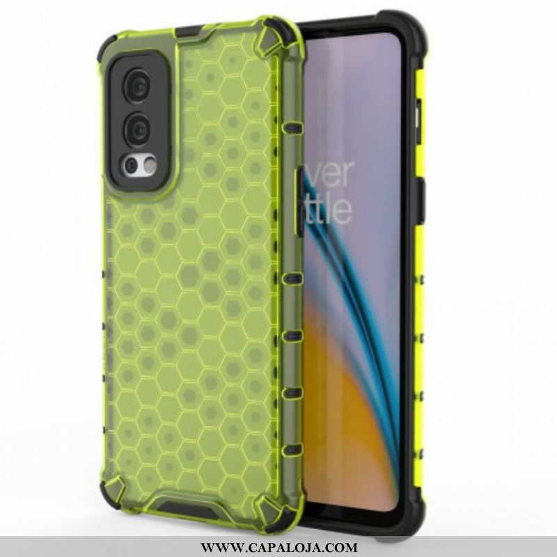 Capa Para OnePlus Nord 2 5G Estilo Favo De Mel