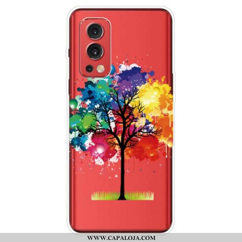 Capa Para OnePlus Nord 2 5G Árvore Aquarela Perfeita