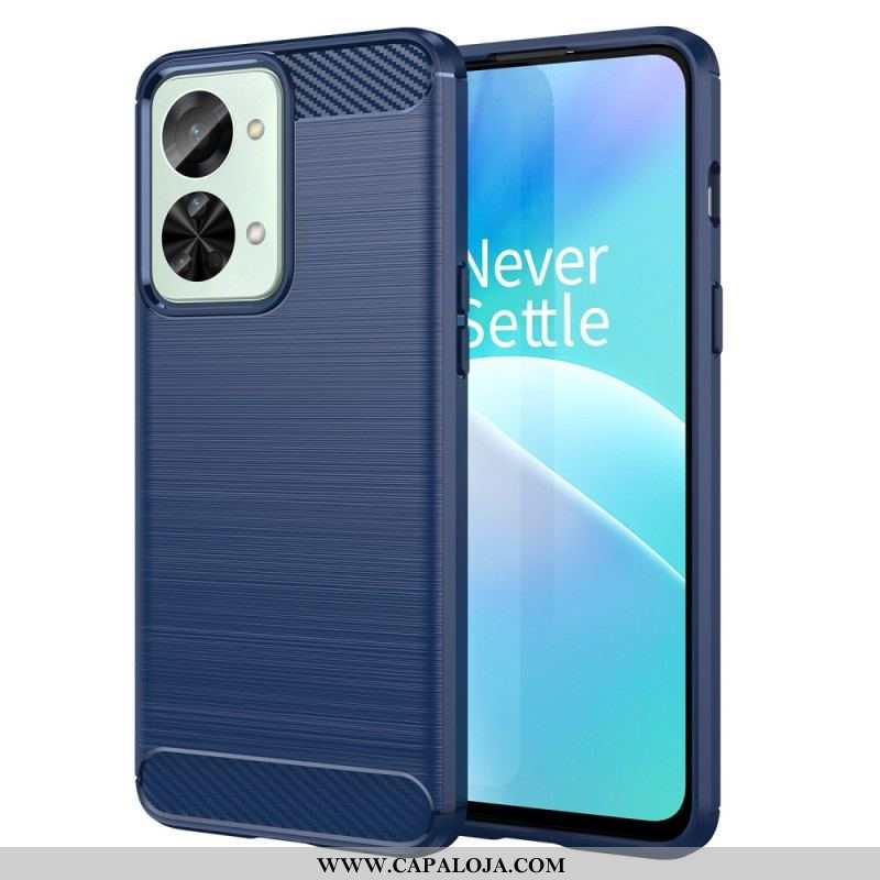 Capa Para OnePlus Nord 2T 5G Baixo Carbono Escovado