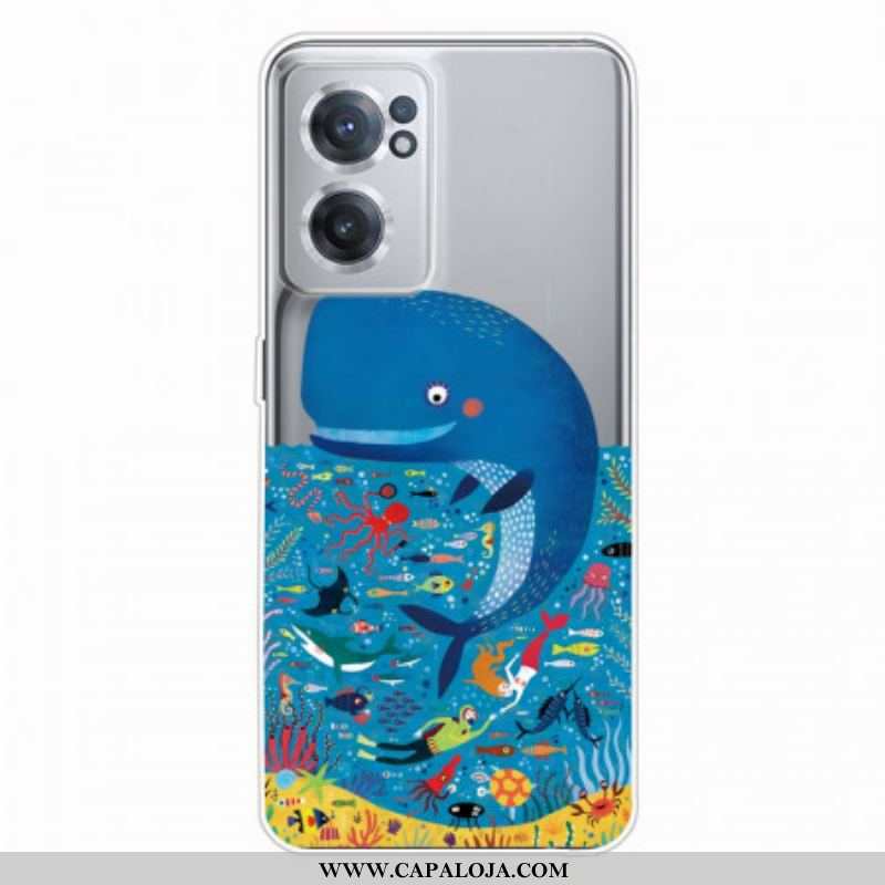 Capa Para OnePlus Nord CE 2 5G Baleia Azul