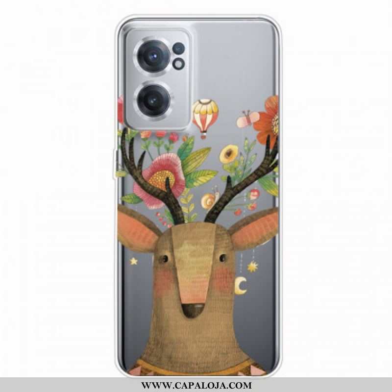 Capa Para OnePlus Nord CE 2 5G Cervos Em Flores