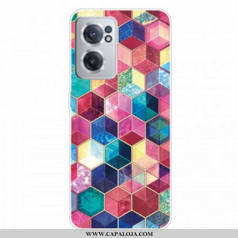 Capa Para OnePlus Nord CE 2 5G Cubos Multicoloridos