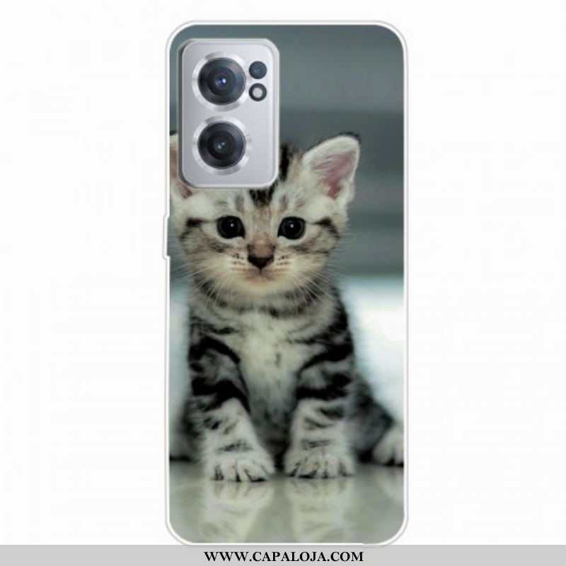 Capa Para OnePlus Nord CE 2 5G Gatinho Tímido