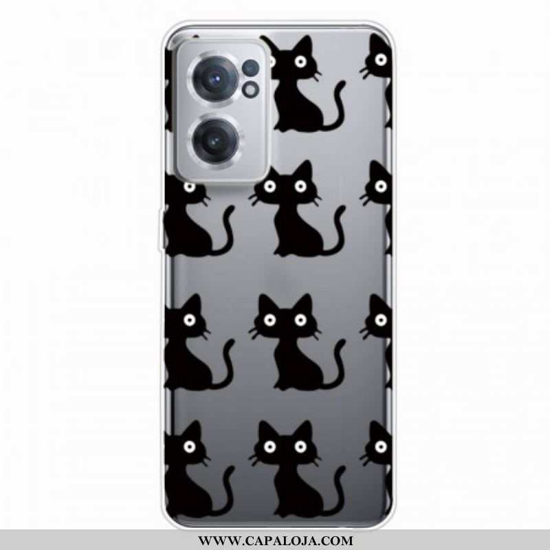 Capa Para OnePlus Nord CE 2 5G Gatos Pretos