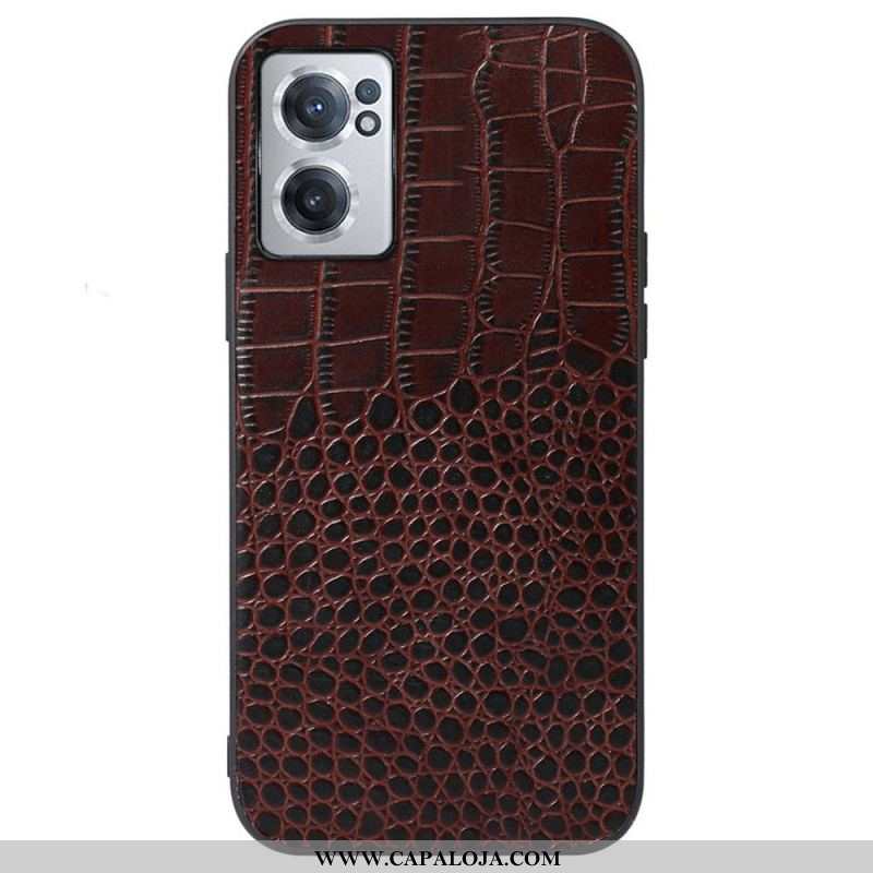 Capa Para OnePlus Nord CE 2 5G Textura De Crocodilo