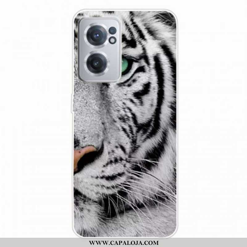 Capa Para OnePlus Nord CE 2 5G Tigre Branco