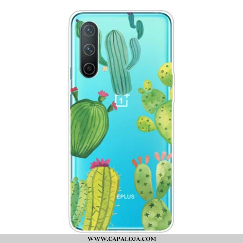 Capa Para OnePlus Nord CE 5G Cactos Aquarela