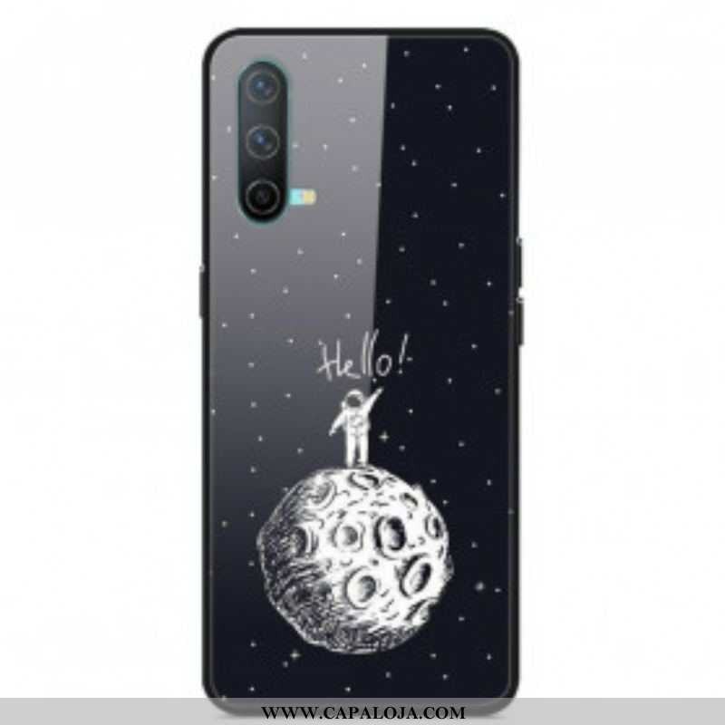 Capa Para OnePlus Nord CE 5G Hello Moon Vidro Temperado