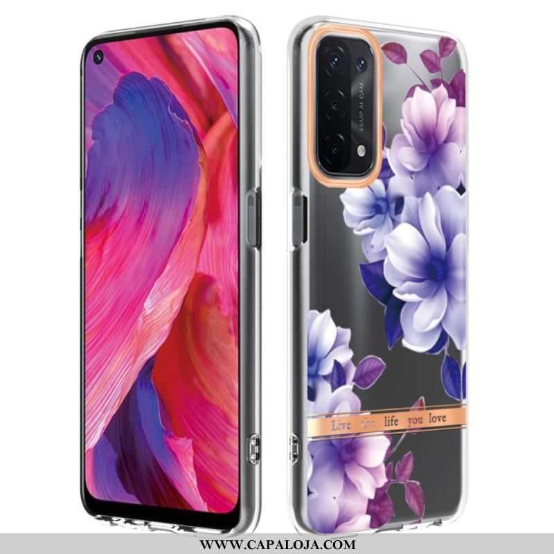 Capa Para Oppo A54 5G / A74 5G Floral Sem Costura