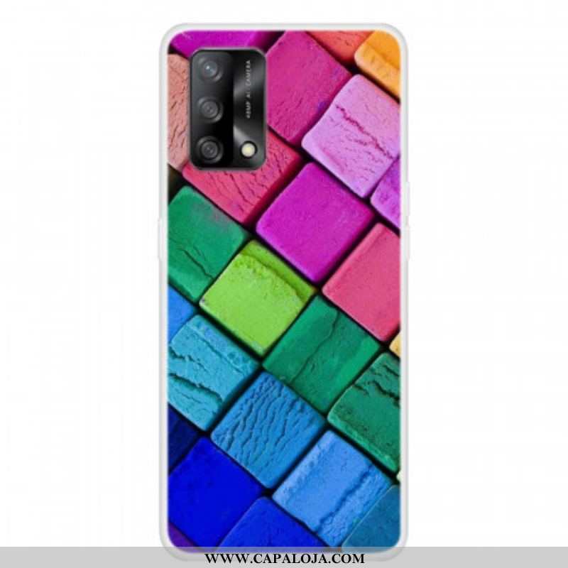 Capa Para Oppo A74 4G Cubos Coloridos