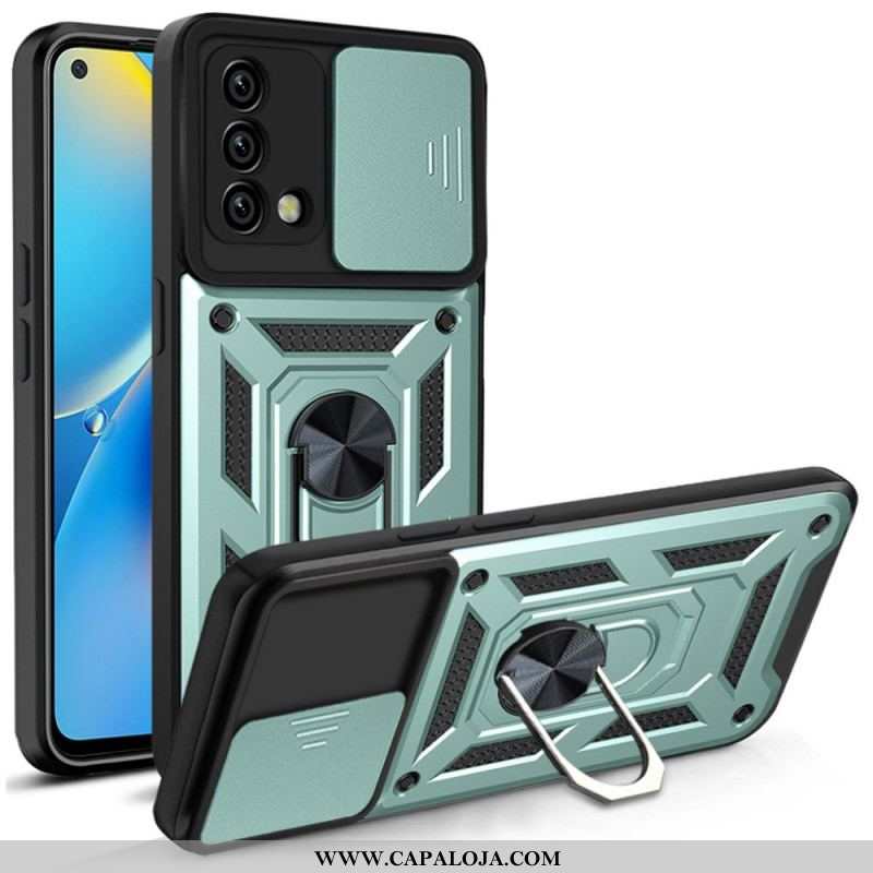 Capa Para Oppo A74 4G Suporte E Protetores Para Lentes De Design