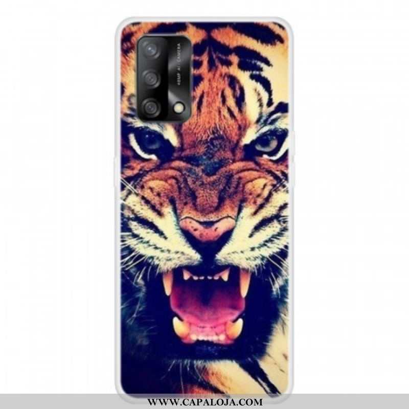 Capa Para Oppo A74 4G Tigre Frontal