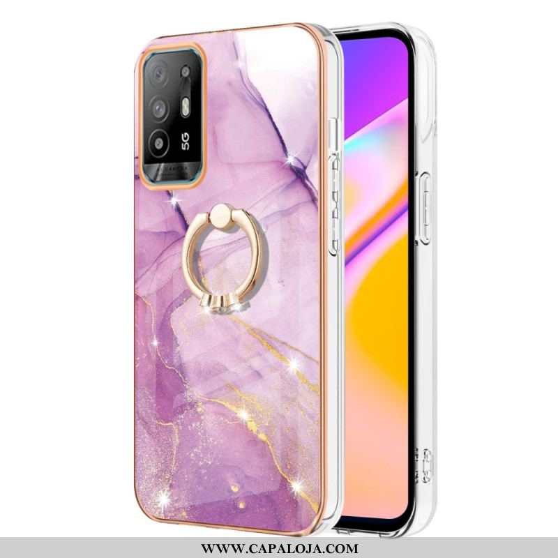 Capa Para Oppo A94 5G Mármore Com Anel