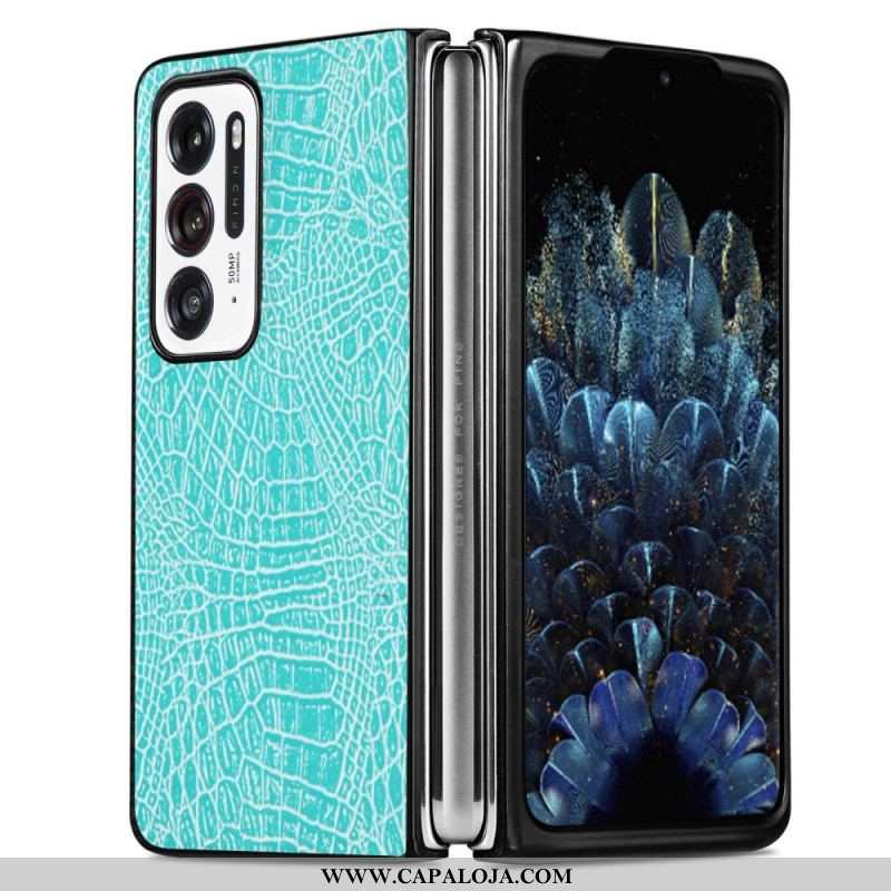 Capa Para Oppo Find N Estilo De Pele De Crocodilo