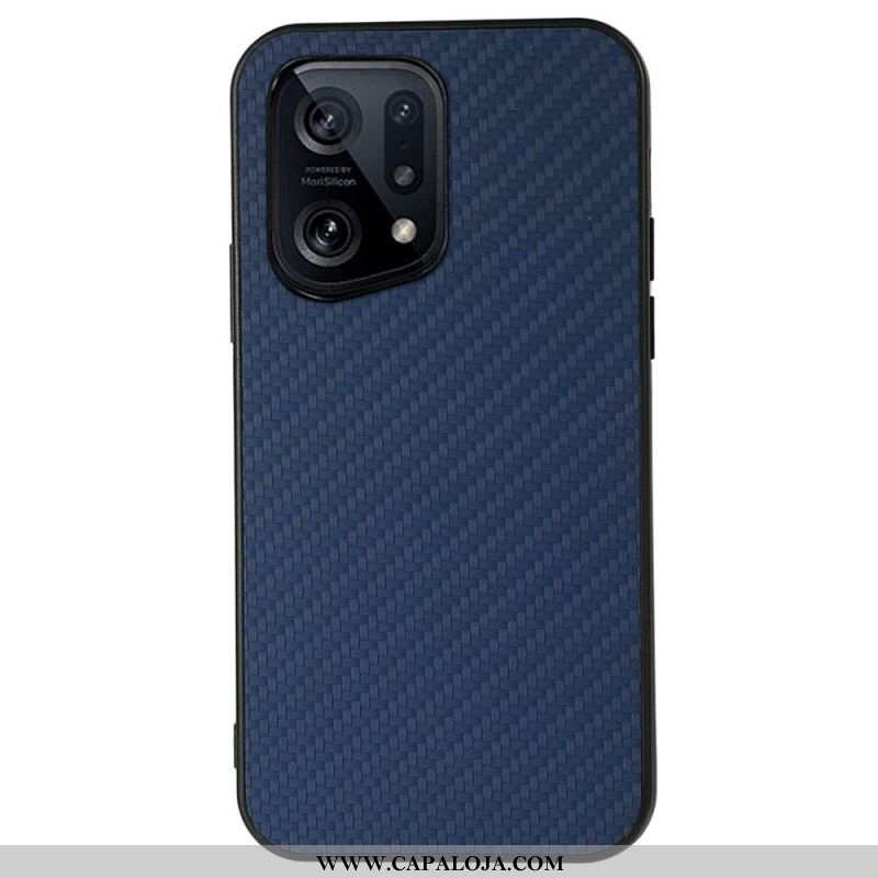 Capa Para Oppo Find X5 Fibra De Carbono