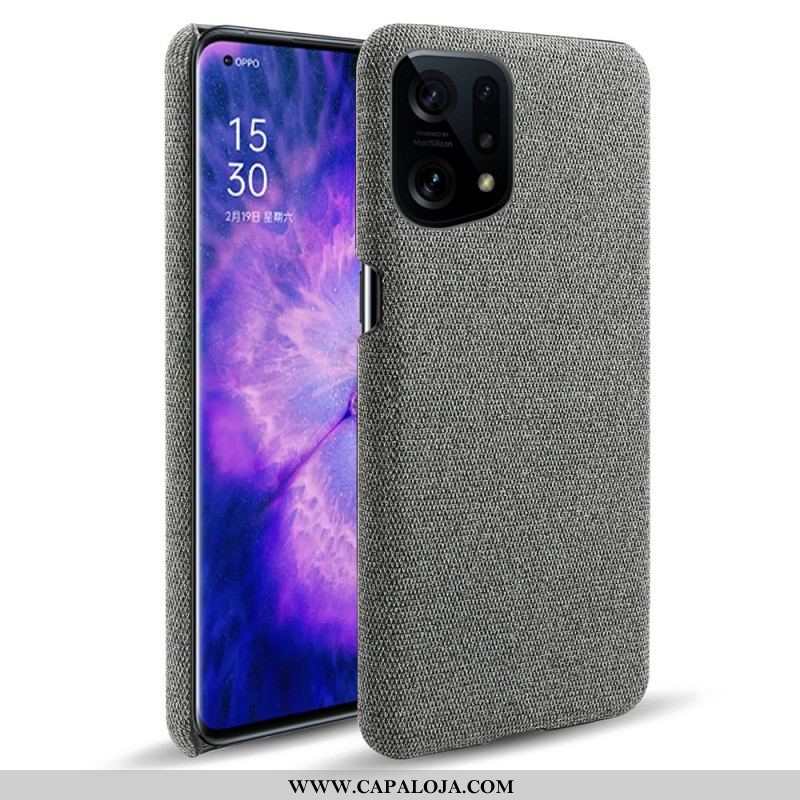 Capa Para Oppo Find X5 Tecido Elegante