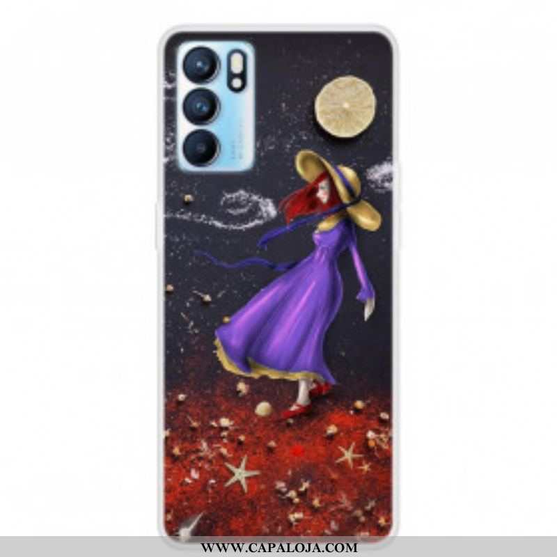 Capa Para Oppo Reno 6 5G Caminhada De Menina