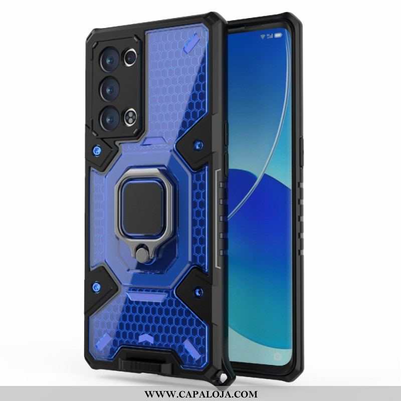 Capa Para Oppo Reno 6 Pro 5G Flexível Com Anel