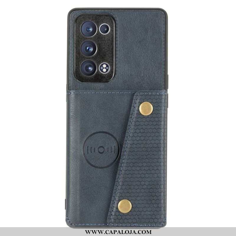 Capa Para Oppo Reno 6 Pro 5G Porta-cartão Folheto